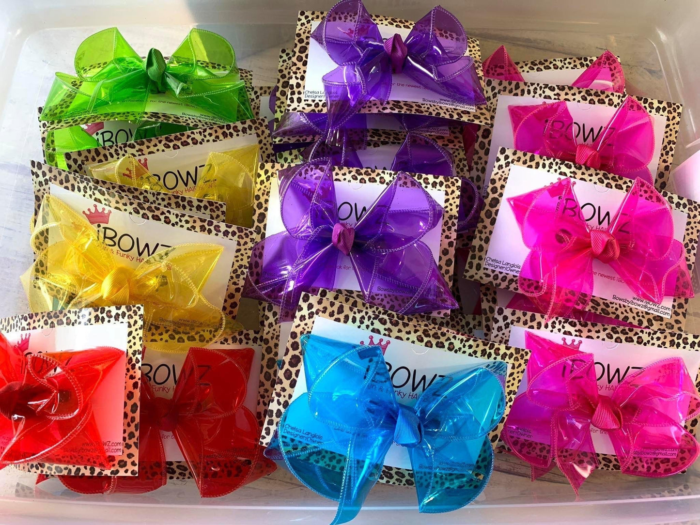 Jelly bow Waterproof Bows ~ Limited Time ONLY~ Toddler & Medium Size Only - Waterproof Jelly Fun iBOWZ~ CHOOSE YOUR COLORS