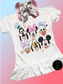The Disney Gang Shirt  & Hair bow Combo  ~ Disney Inspired Custom OOAK Exclusive Design by iBOWZ Fun & Funky Hairbows