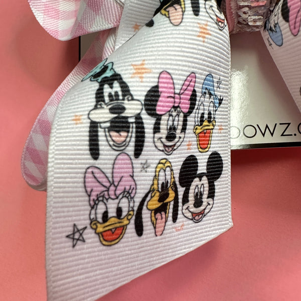 The Disney Gang Shirt  & Hair bow Combo  ~ Disney Inspired Custom OOAK Exclusive Design by iBOWZ Fun & Funky Hairbows