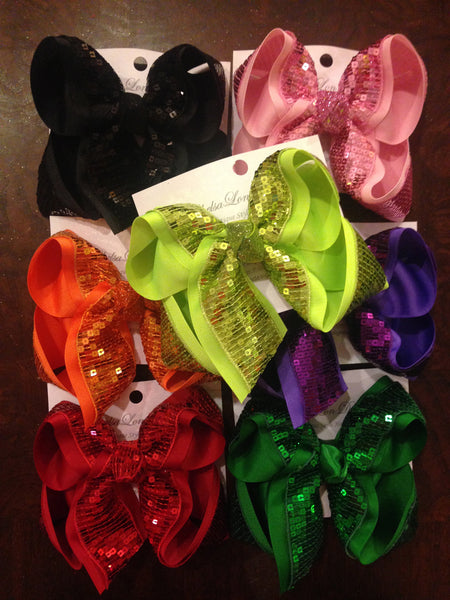 SEQUIN BLING HAIRBOWS