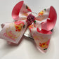 Pink Santa Merry Christmas ~ OOAK Pink Santa Christmas Hairbow & Matching Tee