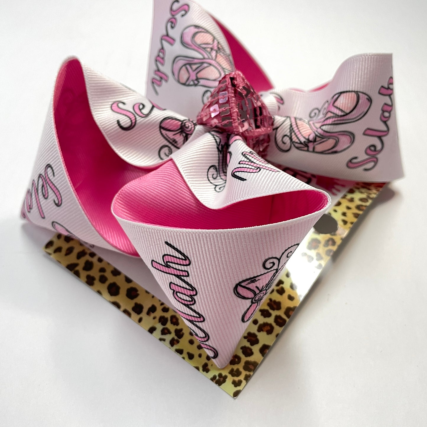 {BOW ONLY} Ballet Personalized Name Bow ~ Exclusive iBOWZ design~ Perfect for ballet class ~ Ballet Dance