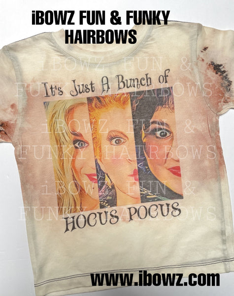Child/ Youth Shirt Only ~ The Witches are Back ~ Inspired by Hocus Pocus Sanderson Sisters Bleached Tee Shirt { Kids Tee Only}