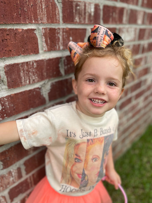 Summerween Halloween ~ Our Best Seller for Halloween ~ The Witches are Back ~ Inspired by Hocus Pocus Sanderson Sisters Bleached Tee & Matching Hairbow
