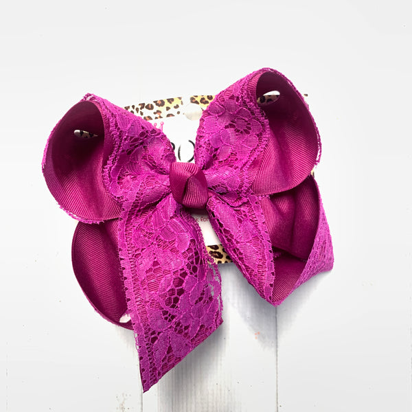 Vintage Festive Fuchsia Lace ~ Classy Fall Essential for every girls accessories
