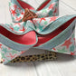 Starfish Fun triple layer hair bow | Glitter & Beaches | Mint and Coral | iBOWZ fun & funky hairbows