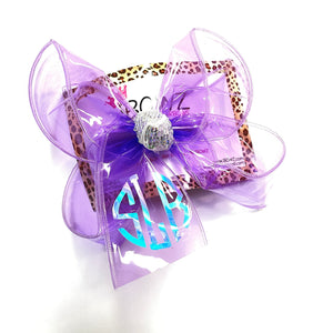 Monogram Personalized Waterproof Jelly Fun iBOWZ~ CHOOSE YOUR COLOR ~ iBOWZ Fun & Funky Hairbows