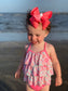 Monogram Neon solid hairbow Bundle with Triple initial Monogram  Hair bow Oh MY! ~ ~Perfect Hanging around the house ~  Great For the Pool