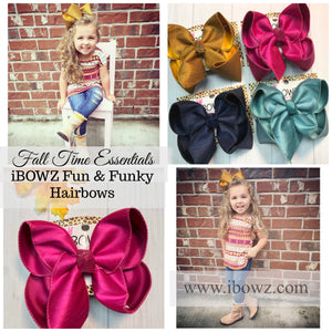 The Perfect Fall Bundle | Everyday Essentials Hairbows ~ Silk Double Layer iBOWZ