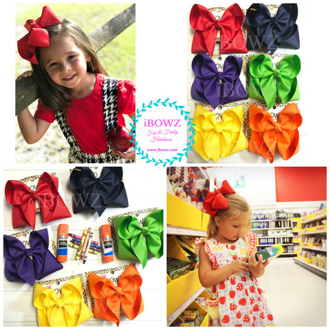 School House Rocks ~ Solid Hair bow colors ~ Perfect for School Time ~Bundle & Save