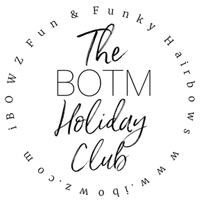 BOTM Holiday Box | Subscription bow club | New Holiday Bow Every Month | iBOWZ Fun & Funky hairbows