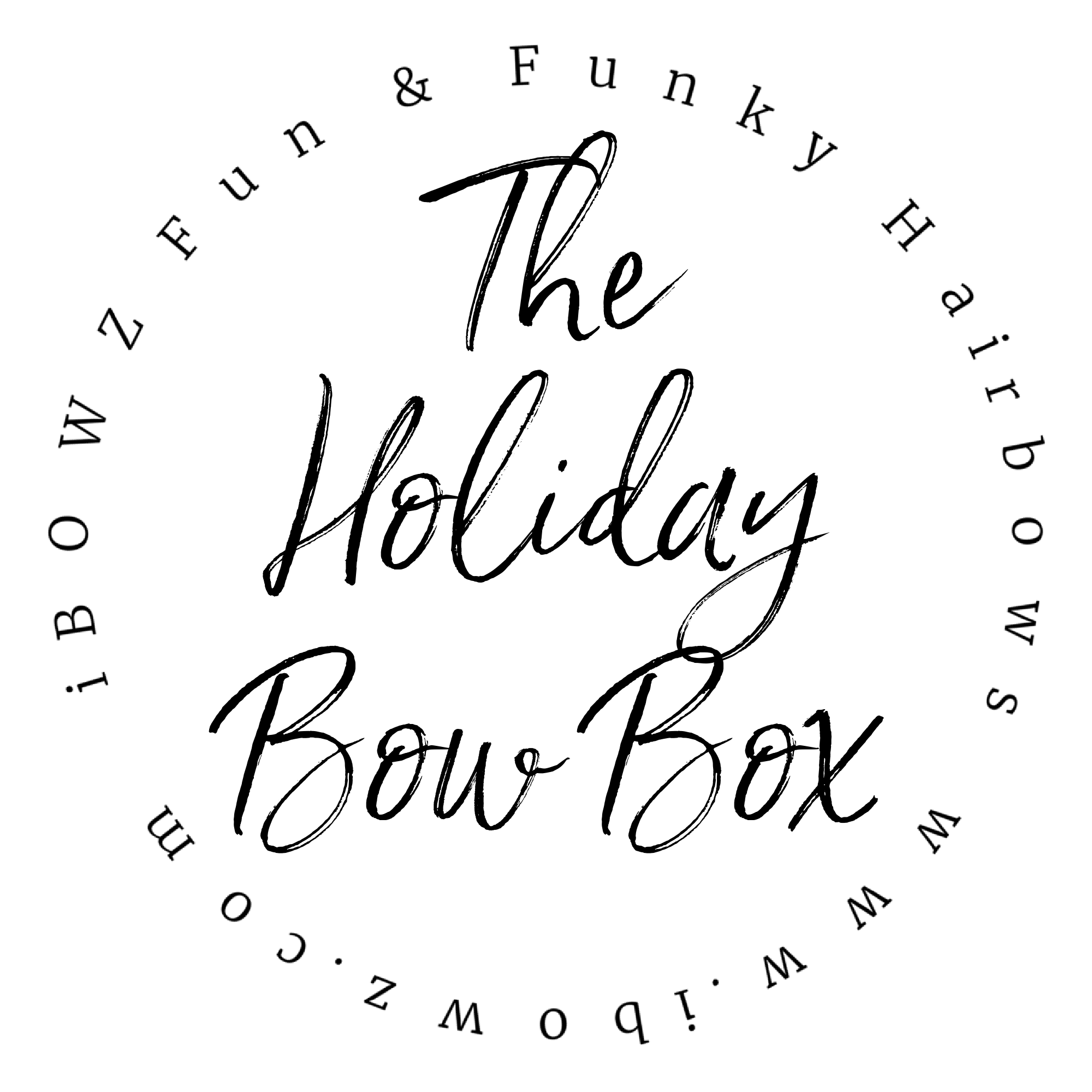 The Holiday Bow Box | Subscription bow club | New Holiday Bows Every Month | iBOWZ Fun & Funky hairbows