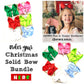 Christmas Solid Bundle ~ Perfect Match for your Girls at Christmas time ~ iBOWZ Fun & Funky Hairbows